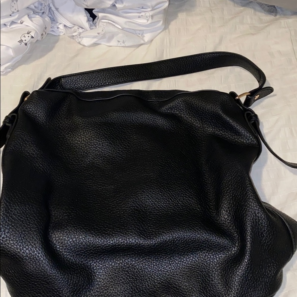 Black hobo bag